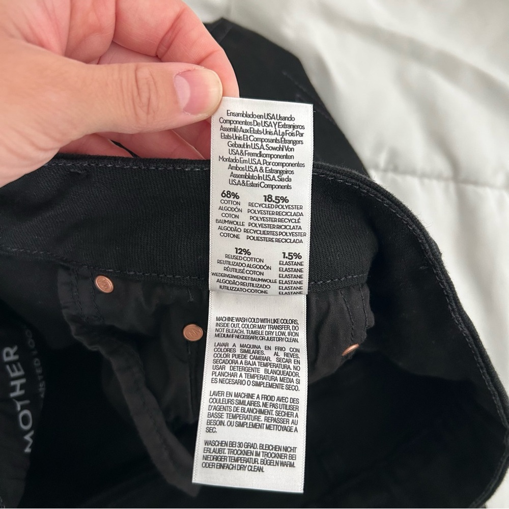 Mother High Waisted Looker Skimp jeans Lasting Impression 31 - Picture 12 of 13
